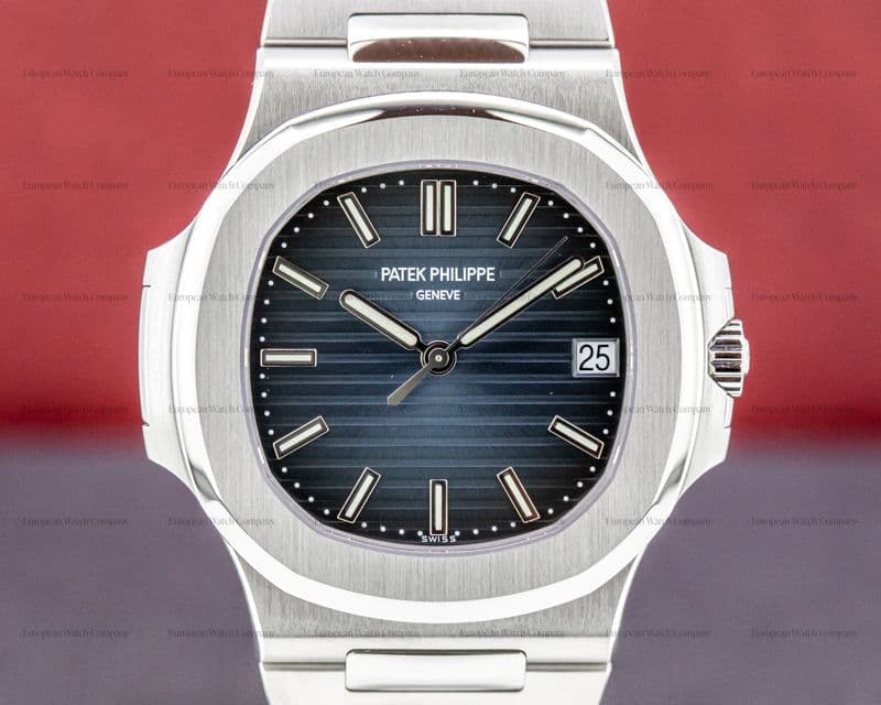 Patek Philippe Jumbo Nautilus Blue Dial SS 2020 UNWORN