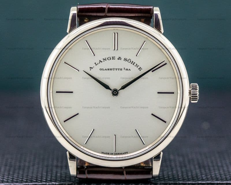 A. Lange and Sohne Saxonia Thin Manual Wind 18K White Gold 