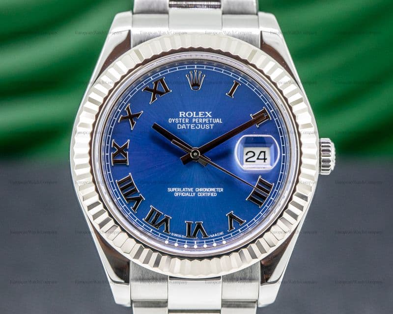Rolex Datejust 116334 II Blue Dial  Romans SS