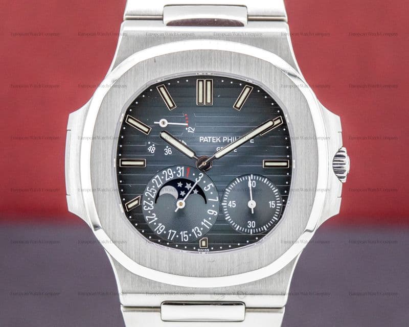 Patek Philippe Jumbo Nautilus 5712 Moonphase Power Reserve SS 