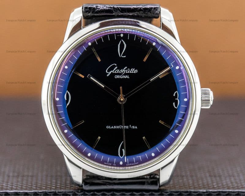 Glashutte Original Senator Sixties SS Black Dial 
