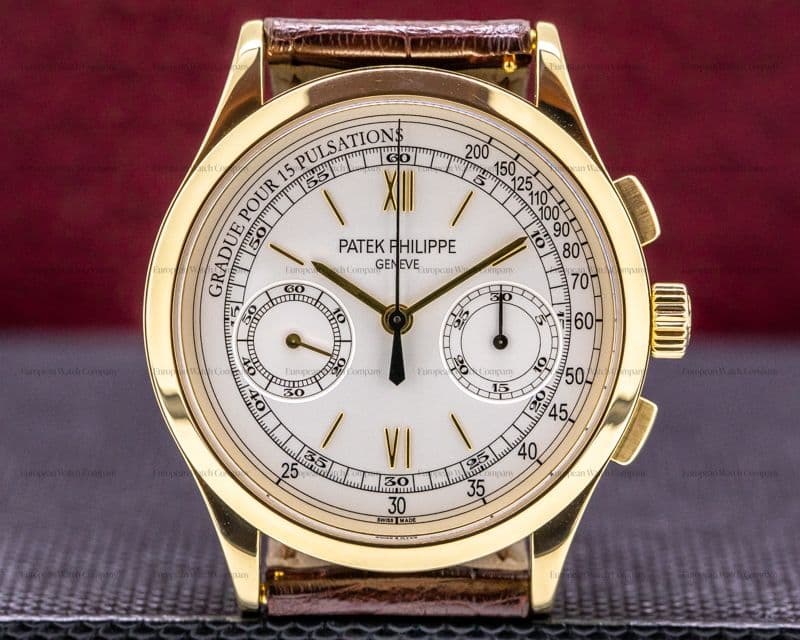 Patek Philippe Chronograph 18K Yellow Gold Pulsation Dial