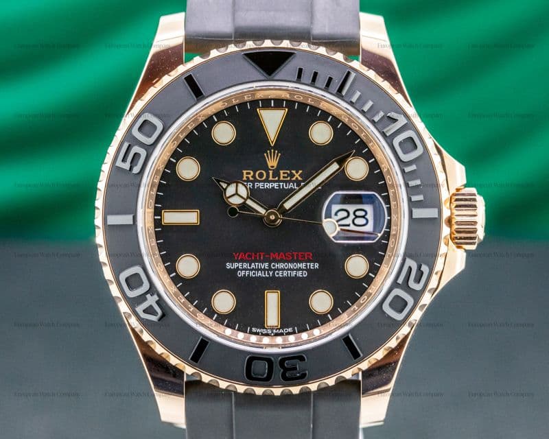 Rolex Yacht Master 116655 18K Rose Gold / Rubber 
