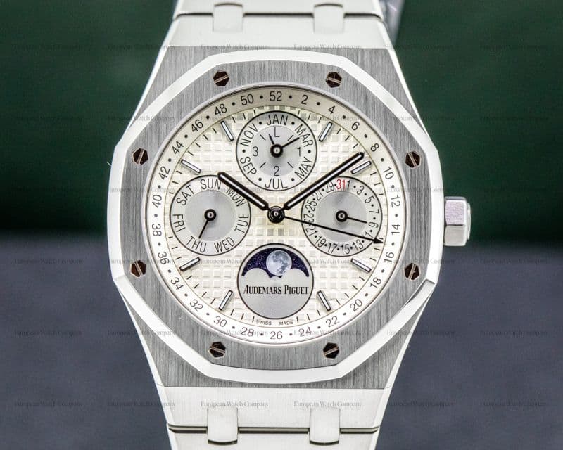 Audemars Piguet Royal Oak 26574ST Perpetual Calendar SS Silver Dial  