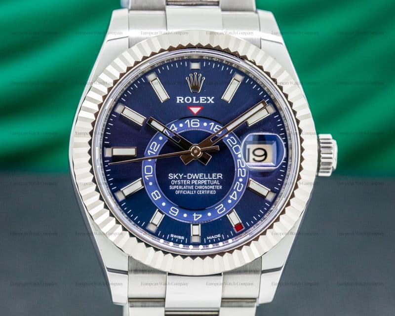 Rolex Sky Dweller Steel Blue SS / Bracelet 
