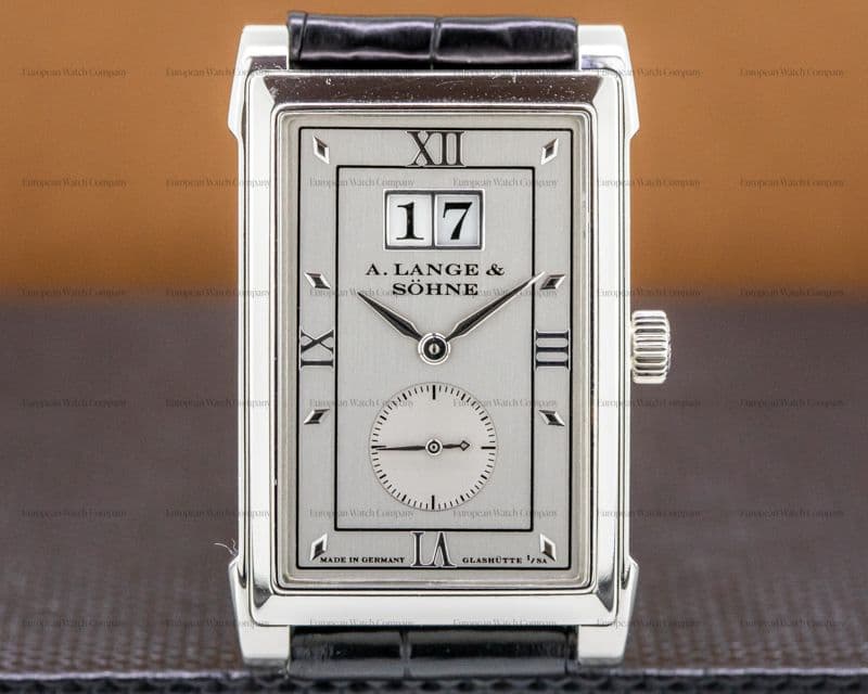 A. Lange and Sohne Cabaret Platinum Silver Dial FULL SET
