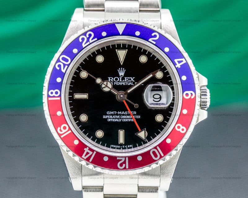 Rolex 16700 GMT Master Red / Blue Pepsi Bezel FULL SET