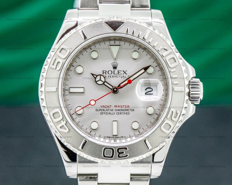Rolex Yacht Master 116622 SS Platinum Dial / Platinum Bezel 