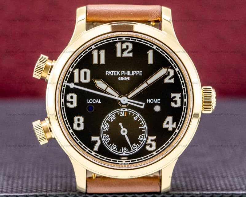 Patek Philippe Mid Size 7234R Calatrava Pilot Travel Time 18k Rose Gold 2020