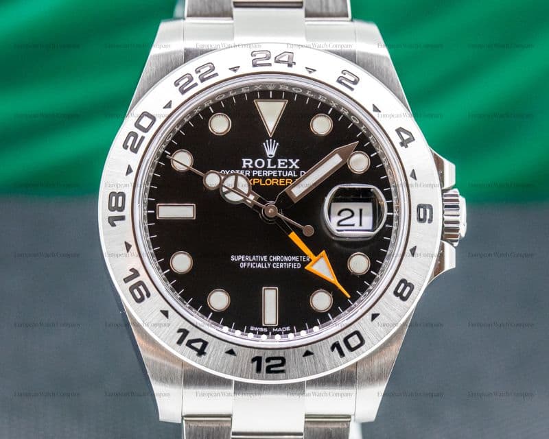 Rolex Explorer II Black Dial SS / FULL SET 