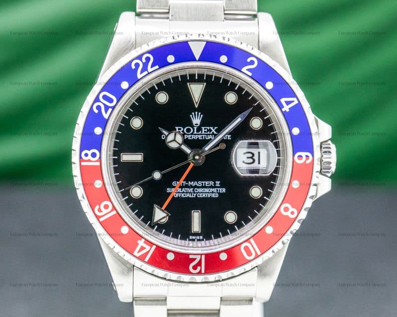 Rolex GMT Master II SS Red / Blue Pepsi Bezel SWISS ONLY