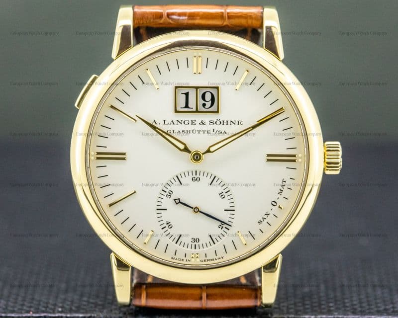 A. Lange and Sohne Langematik Big Date 18K Yellow Gold / Deployment Buckle