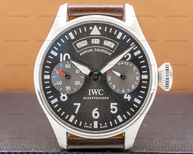 IWC Big Pilot Annual Calendar Spitfire SS / Grey Dial