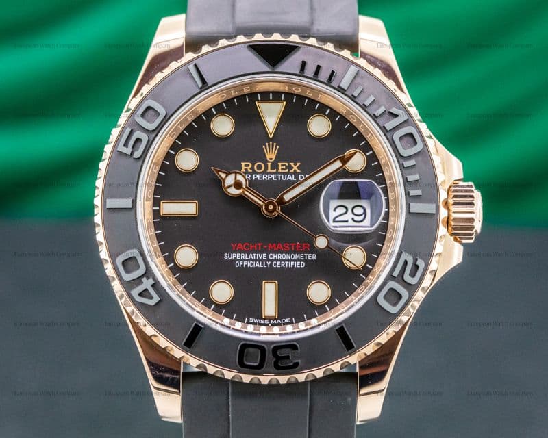 Rolex Yacht Master 116655 18K Rose Gold / Rubber 