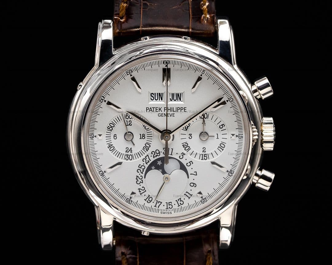 Patek Philippe Perpetual Calendar 3970G Chronograph 18K White Gold FULL SET