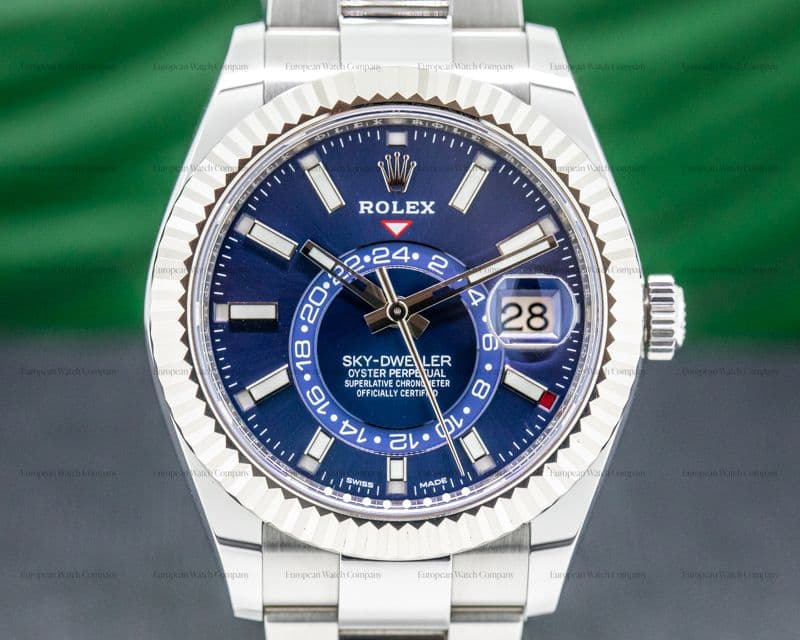 Rolex Sky Dweller 326934 Steel Blue SS UNWORN