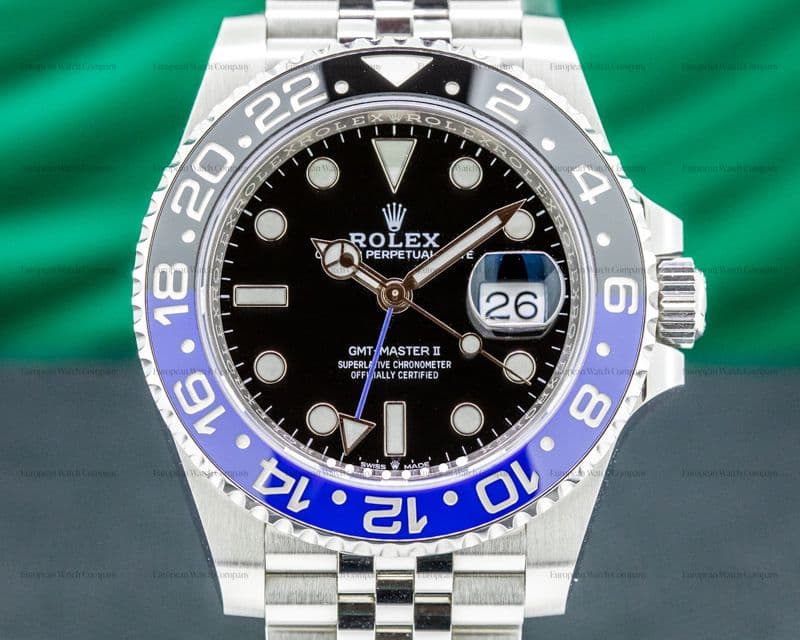 Rolex GMT Master II 126710 Ceramic "Batman" SS / Jubilee 