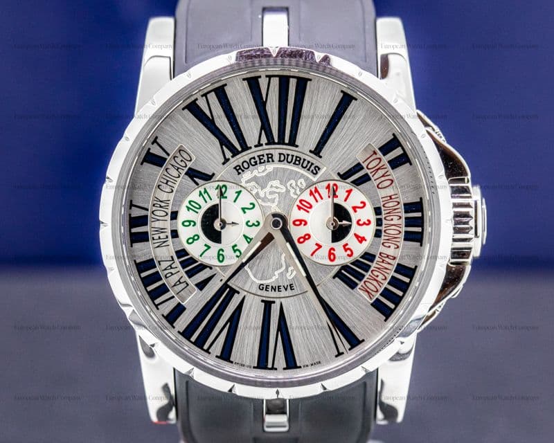 Roger Dubuis Excalibur Triple Time Zone SS Limited UNWORN 