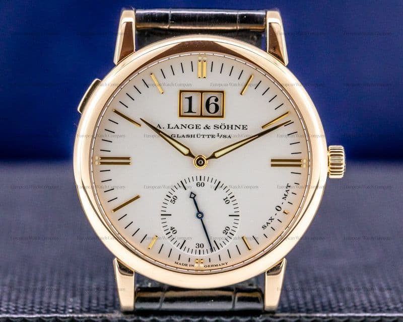 A. Lange and Sohne Langematik Big Date Sax-O-Mat 18K Rose Gold 