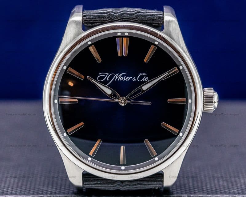 H. Moser & Cie Pioneer Centre Seconds SS Blue Fume Dial