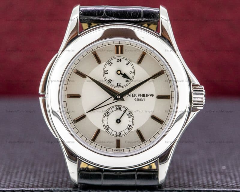 Patek Philippe Travel Time Manual Silver Dial Platinum 