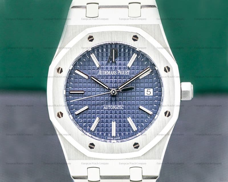Audemars Piguet Royal Oak BLUE Dial 15300ST SS FULL SET
