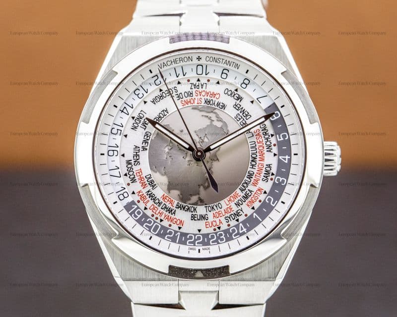 Vacheron Constantin Overseas 7700V World Time Silver Dial SS