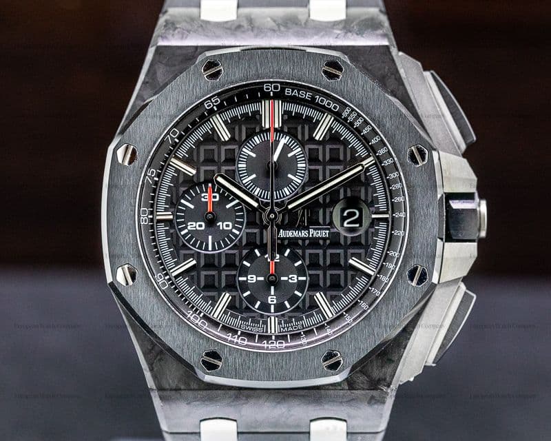 Audemars Piguet 26400AU Royal Oak Offshore Carbon Fiber Ceramic Bezel Titanium / Rubber