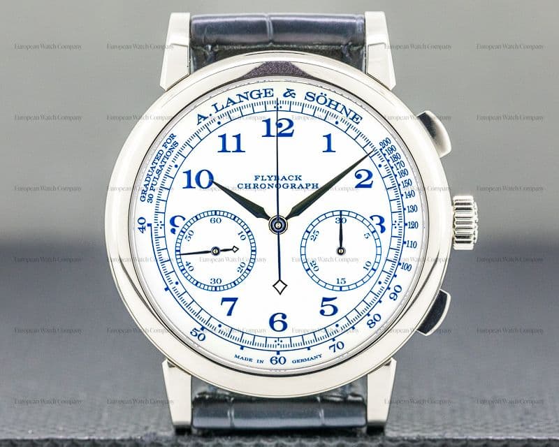 A. Lange and Sohne 1815 Chronograph 18K White Gold BOUTIQUE EDITION 