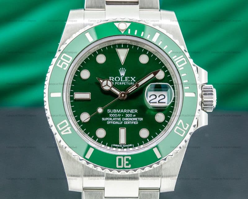 Rolex Submariner "Hulk" Green Ceramic Bezel Green Dial SS