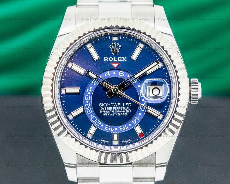 Rolex Sky Dweller Steel Blue SS / Bracelet 