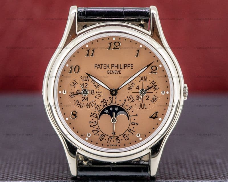 Patek Philippe Perpetual Calendar 18K White Gold Salmon Dial UNIQUE PIECE
