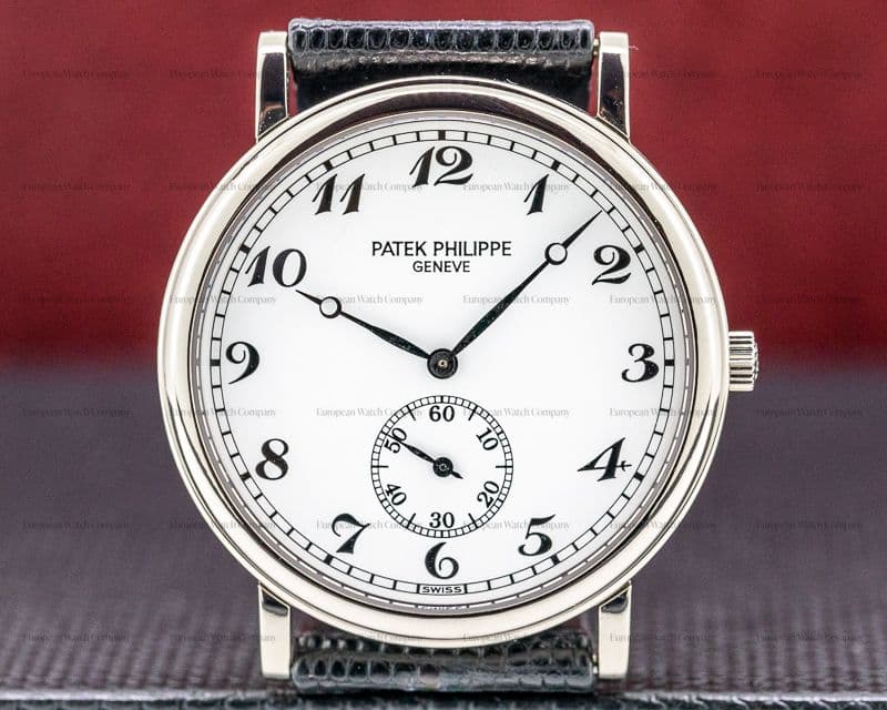 Patek Philippe Calatrava 18K White Gold Arabic Numerals 
