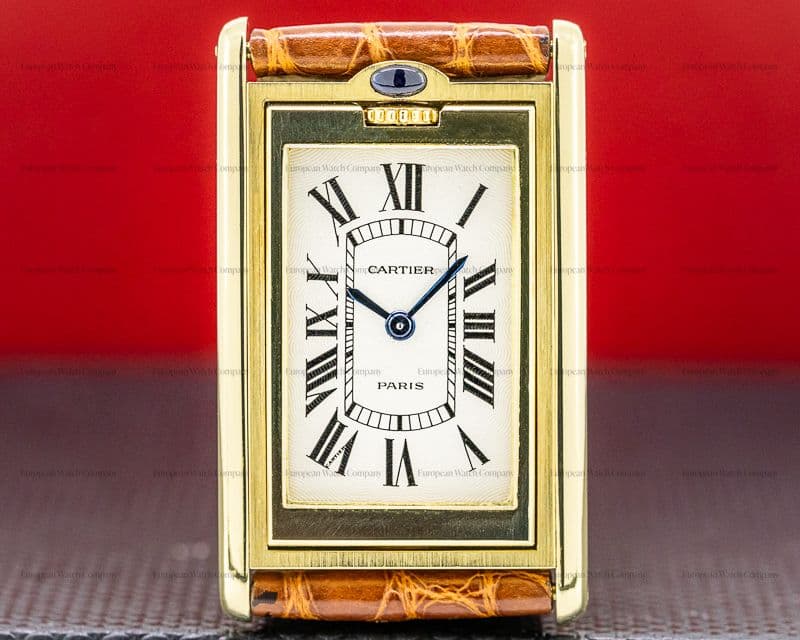 Cartier Tank Basculante 1991 LIMITED Manual Wind 18k Yellow Gold 