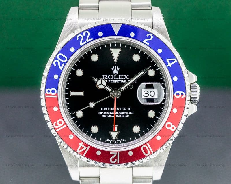 Rolex GMT Master II SS Red / Blue Pepsi Bezel 