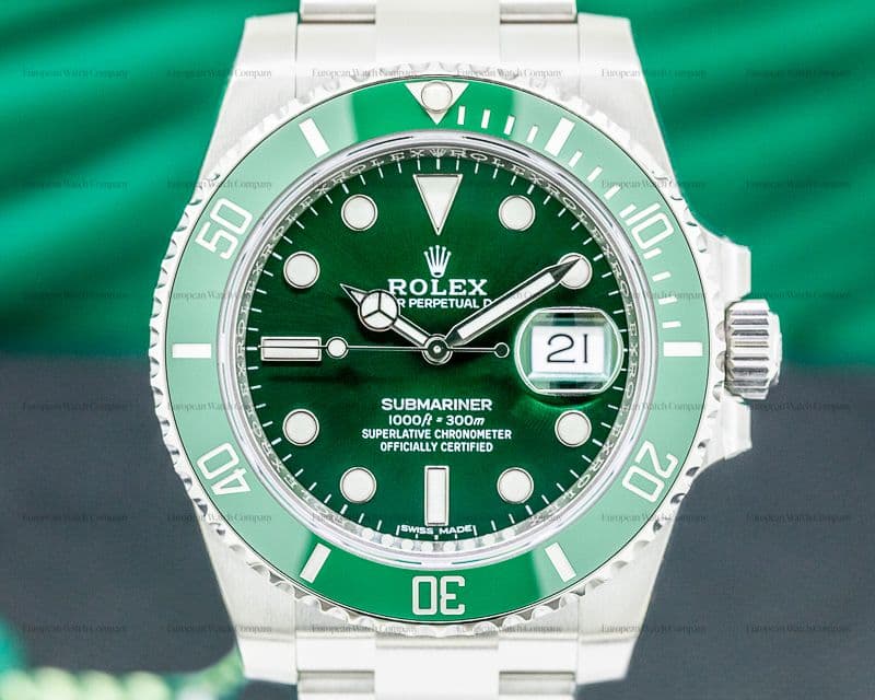 Rolex Submariner "Hulk" Green Ceramic Bezel Green Dial SS