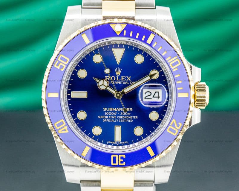 Rolex Submariner 116613LB Ceramic Blue Dial 18K / SS 