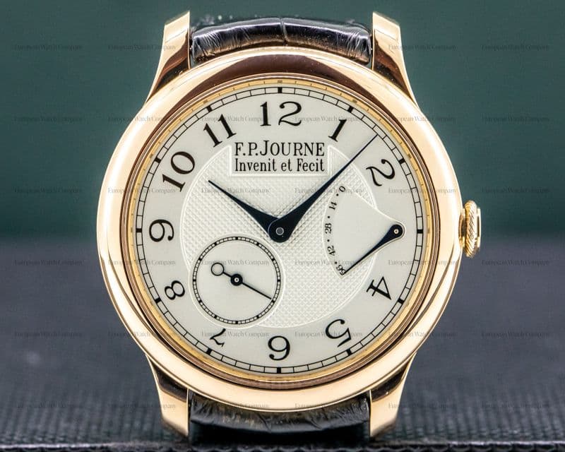 F. P. Journe Chronometre Souverain Red Gold / Silver Dial 40MM