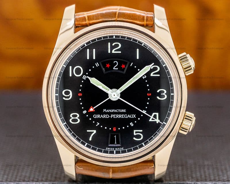 Girard Perregaux Traveller II Rose Gold Black Dial 38MM