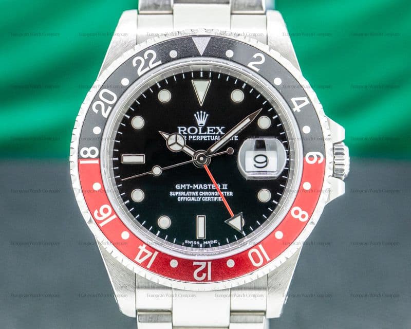 Rolex GMT Master II SS Red / Black Coke COMPLETE
