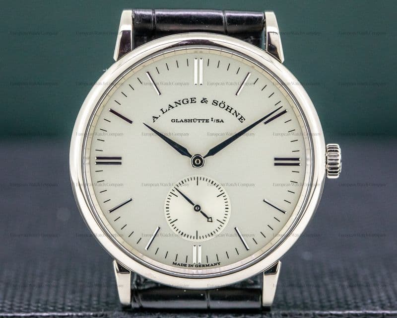 A. Lange and Sohne Saxonia 219.026 Manual Wind 18K White Gold 