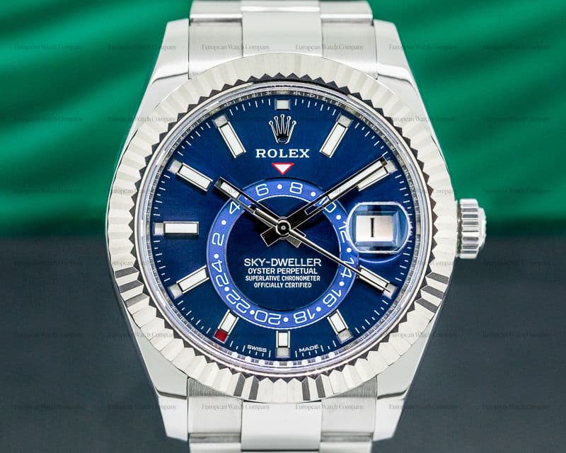 Rolex Sky Dweller 326934 Steel Blue SS / Bracelet 