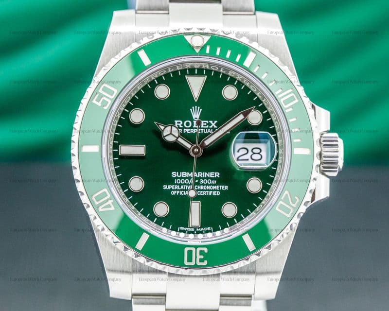 Rolex Submariner "Hulk" Green Ceramic Bezel Green Dial SS 2019