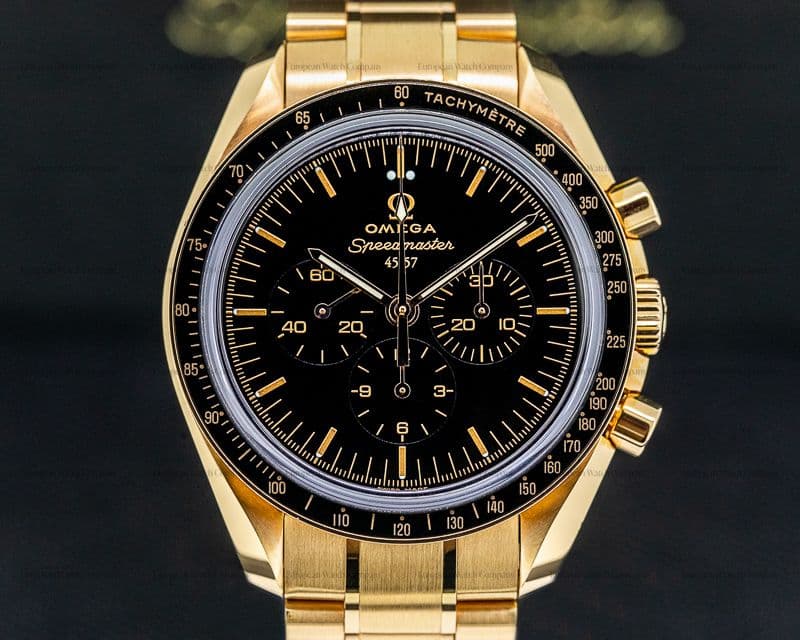 Omega 50th Anniversary Speedmaster 18K Rose Gold Enamel Dial LIMITED