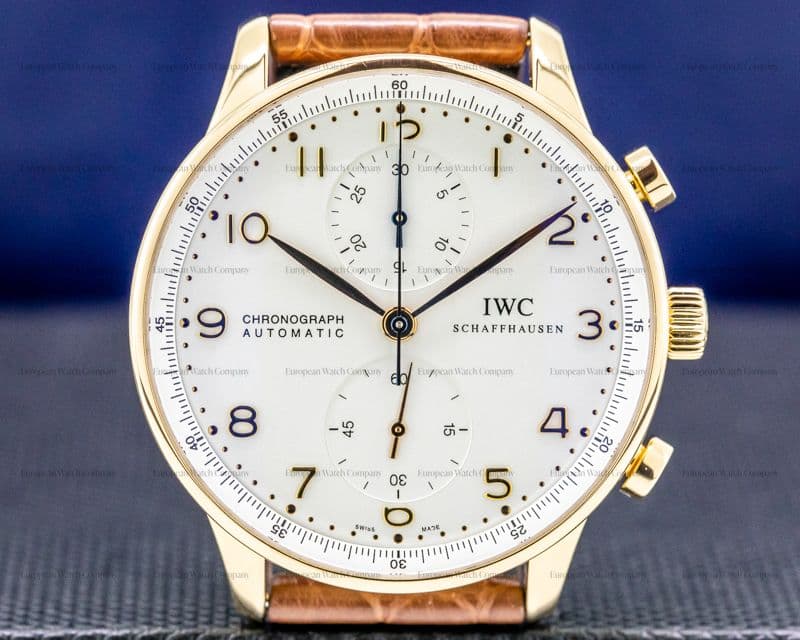 IWC Portugieser Chronograph 18K Rose Gold / Silver Dial  