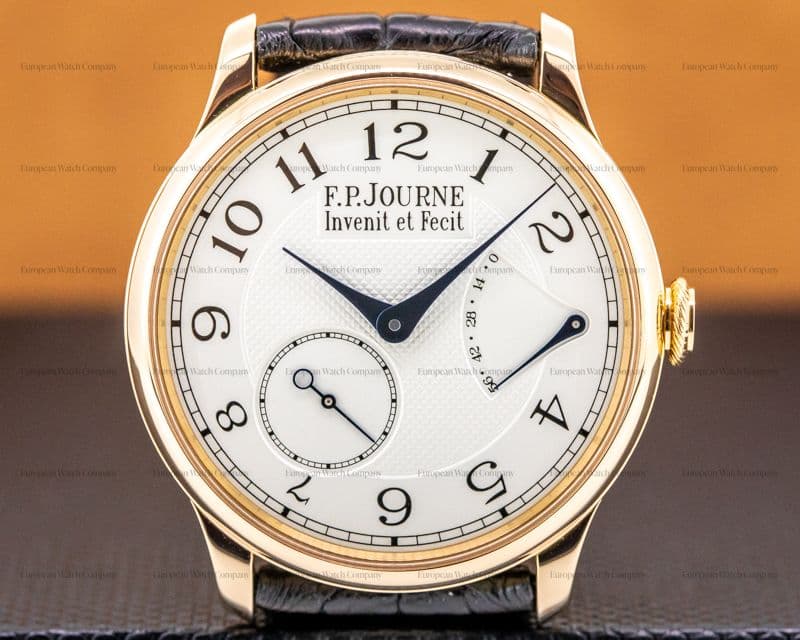 F. P. Journe Chronometre Souverain Red Gold / Silver Dial 38MM