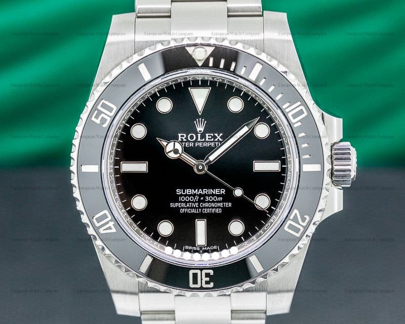 Rolex Submariner 114060 No Date Ceramic Bezel 