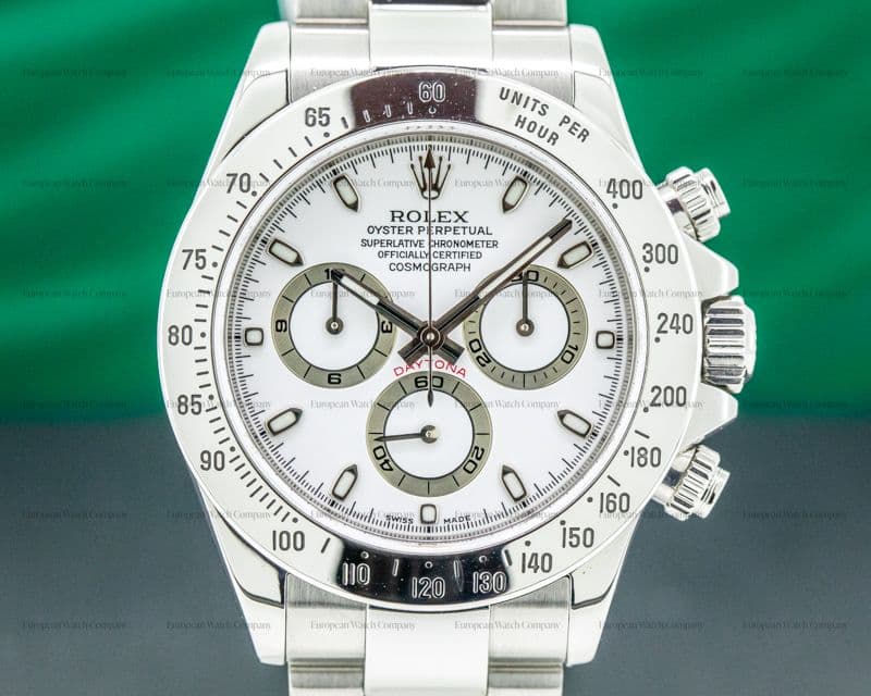 Rolex Daytona 116520 White Dial SS / SS FULL SET NICE 