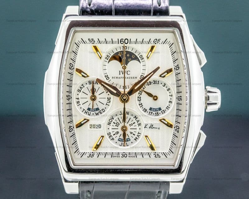 IWC Da Vinci Kurt Klaus Perpetual Calendar Chronograph SS 