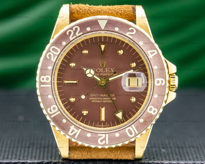 Rolex GMT Master "Radial" Nipple Dial 18k Yellow Gold C. 1973